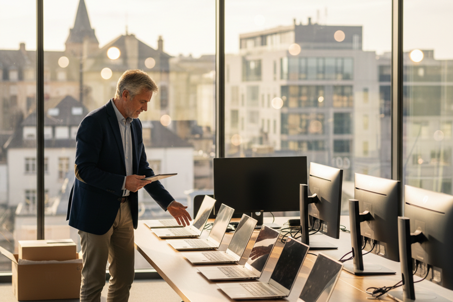Rachat ordinateurs portables entreprise à Rennes — inventaire d'un parc informatique d'entreprise par Broker Informatique